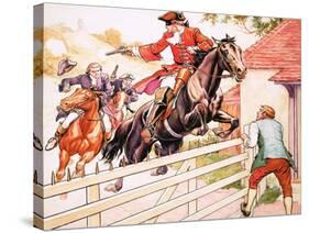 Dick Turpin's Ride to York-Ronald Simmons-Stretched Canvas