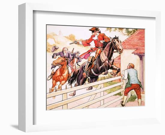 Dick Turpin's Ride to York-Ronald Simmons-Framed Giclee Print