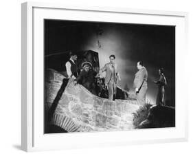 Dick Van Dyke, Nancy Kwan, Lieutenant Robin Crusoe U, S, N,, 1966-null-Framed Photographic Print