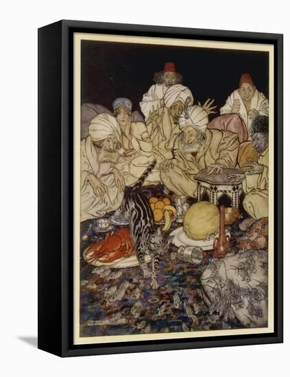 Dick Whittington-Arthur Rackham-Framed Stretched Canvas