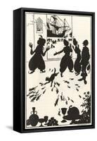 Dick Whittington-Arthur Rackham-Framed Stretched Canvas