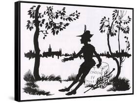 Dick Whittington-Arthur Rackham-Framed Stretched Canvas