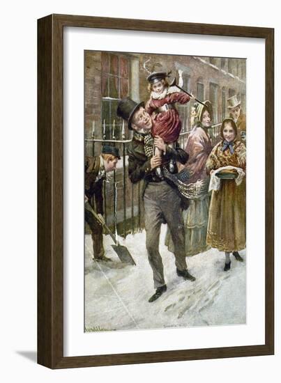 Dickens: A Christmas Carol-Harold Copping-Framed Giclee Print