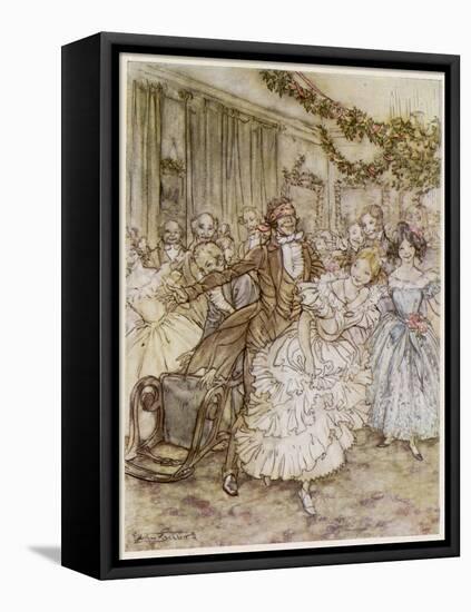 Dickens, Christmas Carol-Arthur Rackham-Framed Stretched Canvas