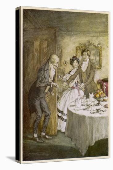 Dickens, Christmas Carol-Arthur Rackham-Stretched Canvas