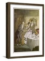 Dickens, Christmas Carol-Arthur Rackham-Framed Art Print