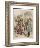 Dickens, Christmas Carol-Arthur Rackham-Framed Art Print