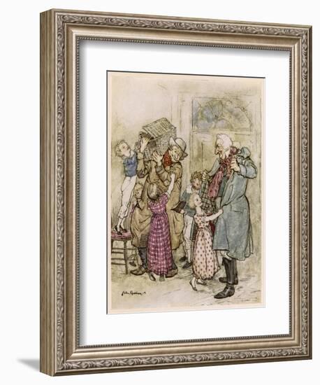 Dickens, Christmas Carol-Arthur Rackham-Framed Art Print