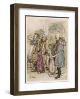 Dickens, Christmas Carol-Arthur Rackham-Framed Art Print