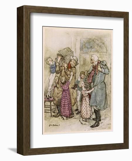 Dickens, Christmas Carol-Arthur Rackham-Framed Art Print