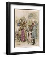 Dickens, Christmas Carol-Arthur Rackham-Framed Art Print