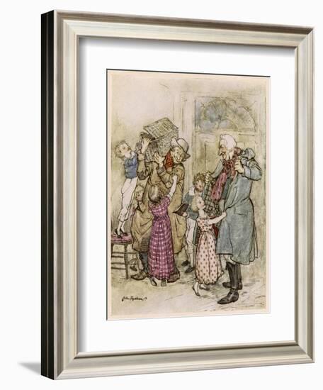 Dickens, Christmas Carol-Arthur Rackham-Framed Art Print