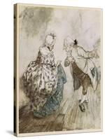 Dickens, Christmas Carol-Arthur Rackham-Stretched Canvas