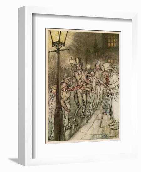 Dickens, Christmas Carol-Arthur Rackham-Framed Art Print