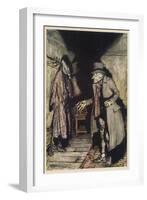 Dickens, Christmas Carol-Arthur Rackham-Framed Art Print