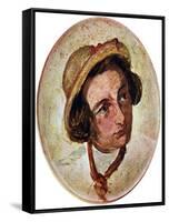 Dickens in the Character of Sir Charles Coldstream, 1850S-Augustus Leopold Egg-Framed Stretched Canvas
