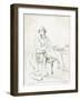 Dickens Maclise Outline-null-Framed Art Print