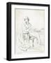 Dickens Maclise Outline-null-Framed Art Print