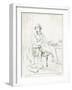 Dickens Maclise Outline-null-Framed Art Print