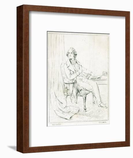 Dickens Maclise Outline-null-Framed Art Print