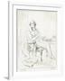 Dickens Maclise Outline-null-Framed Art Print