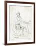 Dickens Maclise Outline-null-Framed Art Print