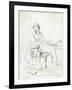 Dickens Maclise Outline-null-Framed Art Print