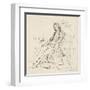 Dickens Maclise Sketch-null-Framed Art Print