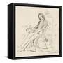 Dickens Maclise Sketch-null-Framed Stretched Canvas