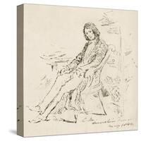 Dickens Maclise Sketch-null-Stretched Canvas
