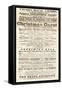 Dickens Playbill: 'A Christmas Carol' at Adelphi Theatre Royal, February 26th 1814-null-Framed Stretched Canvas