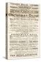 Dickens Playbill: 'A Christmas Carol' at Adelphi Theatre Royal, February 26th 1814-null-Stretched Canvas