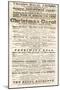 Dickens Playbill: 'A Christmas Carol' at Adelphi Theatre Royal, February 26th 1814-null-Mounted Giclee Print