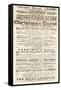 Dickens Playbill: 'A Christmas Carol' at Adelphi Theatre Royal, February 26th 1814-null-Framed Stretched Canvas