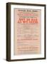 Dickens Playbill: 'Not So Bad as We Seem' at Lecture Hall, Derby, Programme for August 25, 1852-null-Framed Giclee Print