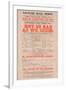 Dickens Playbill: 'Not So Bad as We Seem' at Lecture Hall, Derby, Programme for August 25, 1852-null-Framed Giclee Print