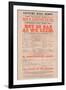 Dickens Playbill: 'Not So Bad as We Seem' at Lecture Hall, Derby, Programme for August 25, 1852-null-Framed Giclee Print