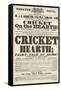 Dickens Playbill: 'The Cricket on the Hearth' at Theatre Royal, Derby, January 15th, 1846-null-Framed Stretched Canvas