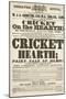 Dickens Playbill: 'The Cricket on the Hearth' at Theatre Royal, Derby, January 15th, 1846-null-Mounted Giclee Print