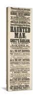 Dickens Playbill: 'The Haunted Man', at Adelphi Theatre Royal, 28th December 1848-null-Stretched Canvas