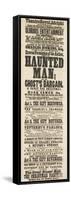Dickens Playbill: 'The Haunted Man', at Adelphi Theatre Royal, 28th December 1848-null-Framed Stretched Canvas