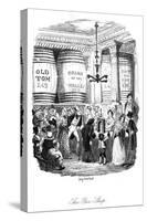 Dickens, Sketches by Boz-George Cruikshank-Stretched Canvas
