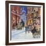 Dickensian Christmas Scene-Angus Mcbride-Framed Giclee Print