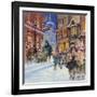 Dickensian Christmas Scene-Angus Mcbride-Framed Giclee Print