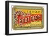 Dickey Root Beer Label-null-Framed Art Print