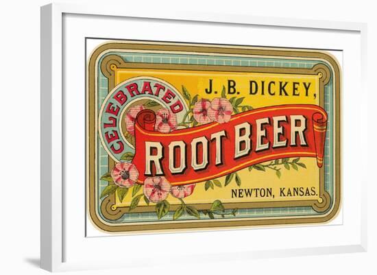 Dickey Root Beer Label-null-Framed Art Print