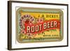 Dickey Root Beer Label-null-Framed Art Print