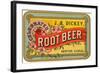 Dickey Root Beer Label-null-Framed Art Print