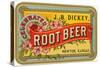 Dickey Root Beer Label-null-Stretched Canvas
