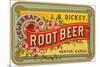 Dickey Root Beer Label-null-Mounted Art Print